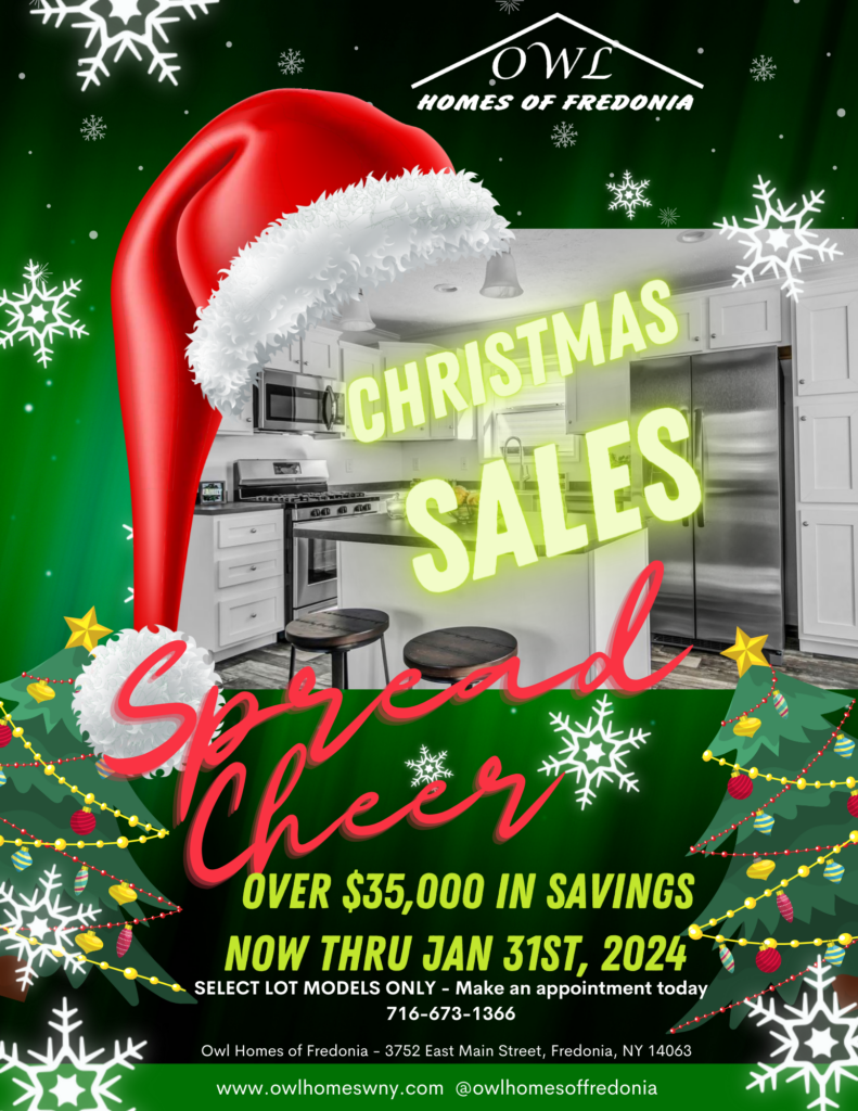 Owl Homes of Fredonia Extends Warm Holiday Wishes and Unveils a